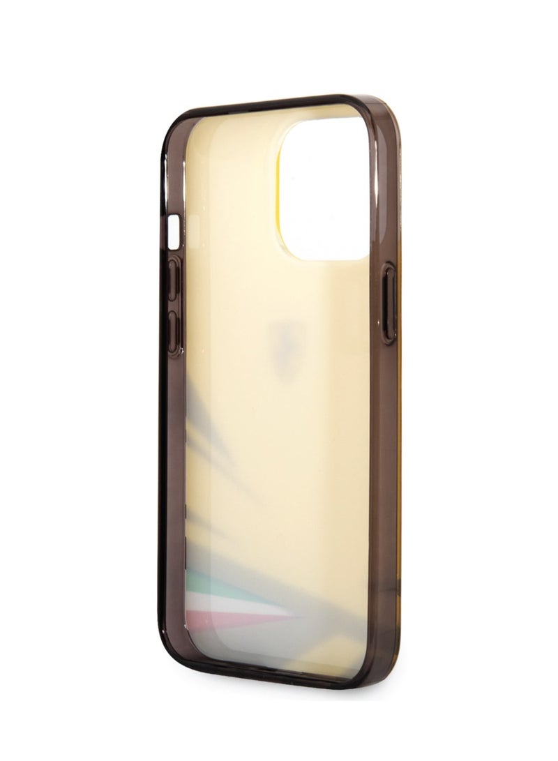 Ferrari iPhone 14 Pro Max Case PC/TPU Back Cover with Double Layer Print / Lifted Ring Case / Double Layer Grass Print / Slim Profile / Easy Snap-On / Drop & Bumper Protection - Yellow - Image 4
