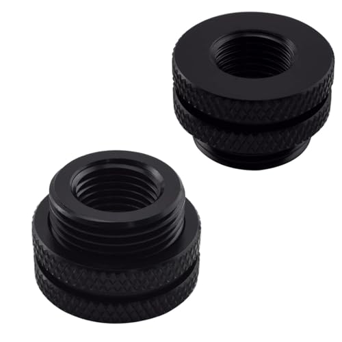 MARRTEUM G1/4" Pass-Through Fittings Extender Connector with Sealed O-Ring for Computer Water Cooling System, Black, 2 Pack - Image 3