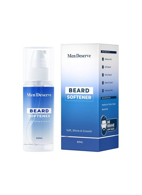 Beard Softener/Beard Softener For Men/Beard Softener Oil/Beard Serum / (Soft, Shine And Growth) - (60Ml)