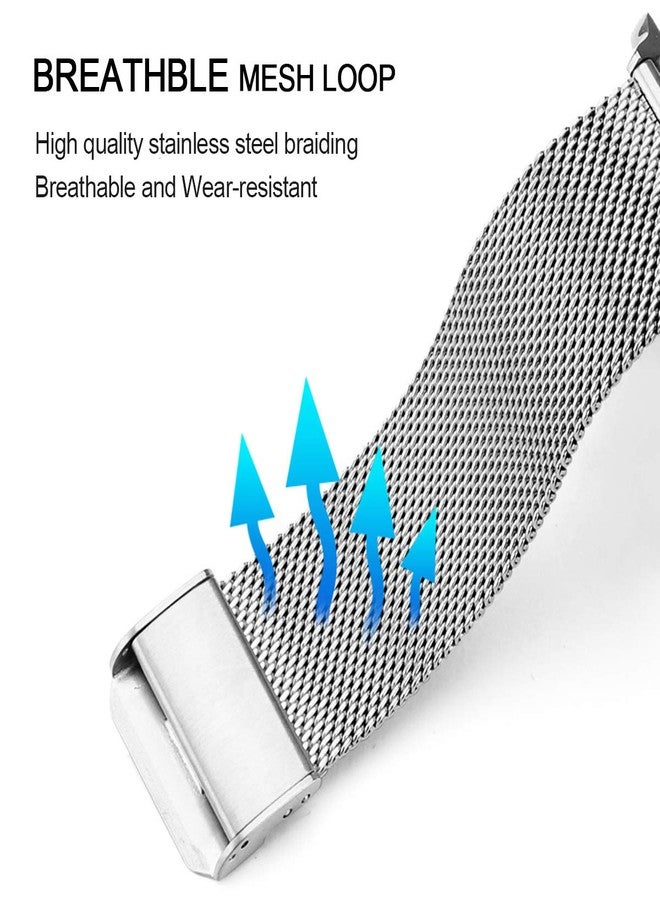 DEALELE Strap Compatible with Apple Watch 49mm 46mm 42mm 45mm 41mm 44mm 40mm 38mm, Stainless Steel Metal Mesh Replacement Bands for iWatch Series 10/9 / 8/7 / 6/5 / 4/3 / SE/Ultra Women Men, - Image 4