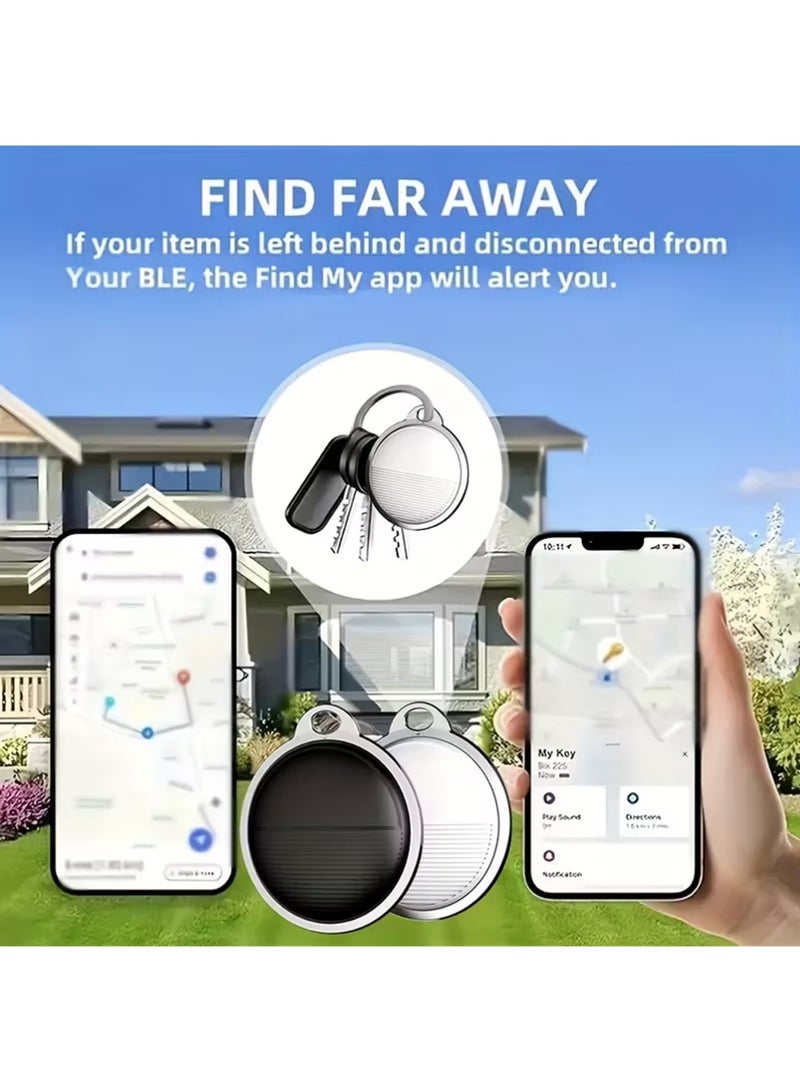 إكس ليفيل 4pcs Smart Air Tracker - يعمل مع Apple Find My (iOS فقط) ، علامة Bluetooth Locator للمفاتيح والأكياس والحيوانات الأليفة والمحافظ ، بطارية قابلة للاستبدال لمدة سنة واحدة ، تصميم مقاوم للماء - Image 3