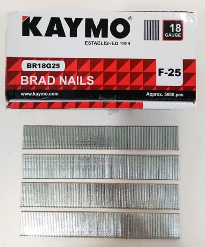Kaymo F-25 18 Gauge Brad Nails F-25mm, Galvanized Finish Nails, (5000 Pieces) - Image 4