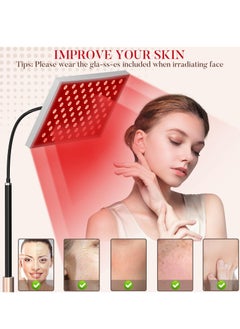 XiuWoo Red Light Therapy for Body, Red Light Therapy Lamp with Stand, 660nm Deed Red Light and 850nm Near Infrared LED Red Light Therapy Device at Home for Face and Body  - Image 4