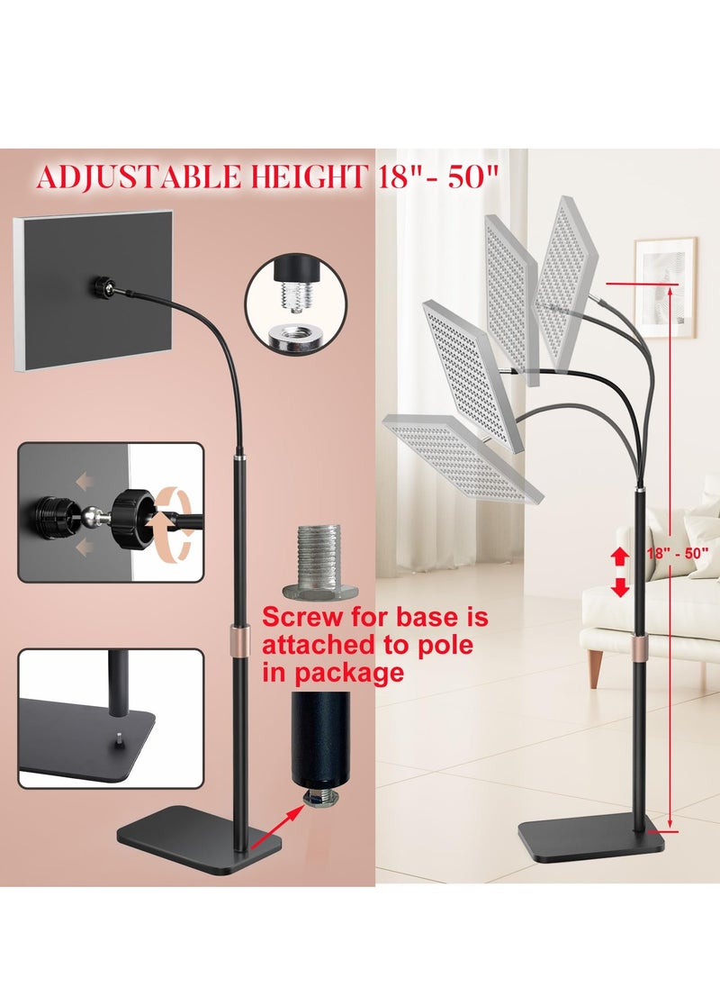 XiuWoo Red Light Therapy for Body, Red Light Therapy Lamp with Stand, 660nm Deed Red Light and 850nm Near Infrared LED Red Light Therapy Device at Home for Face and Body  - Image 5