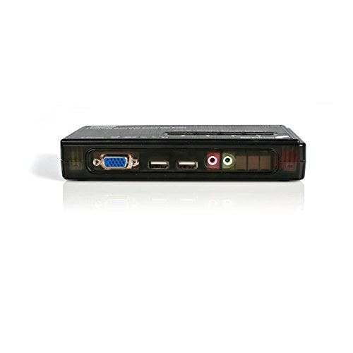 StarTech.com 4 Port USB KVM Switch Kit with Cables and Audio - Black (SV411KUSB) - Image 5