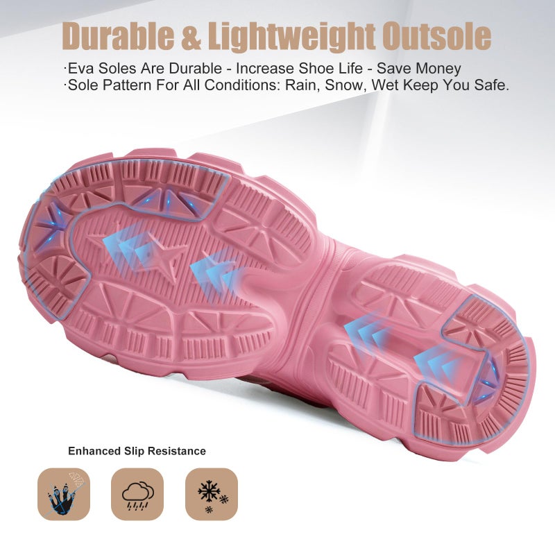 Hogent Steel Toe Shoes for Women Men Wide Non Slip Composite Work Sneakers Indestructible Comfortable Safety Tennis Shoes Lightweight Breathable Construction Sneakers Puncture Proof Ergonomic Design - Image 5