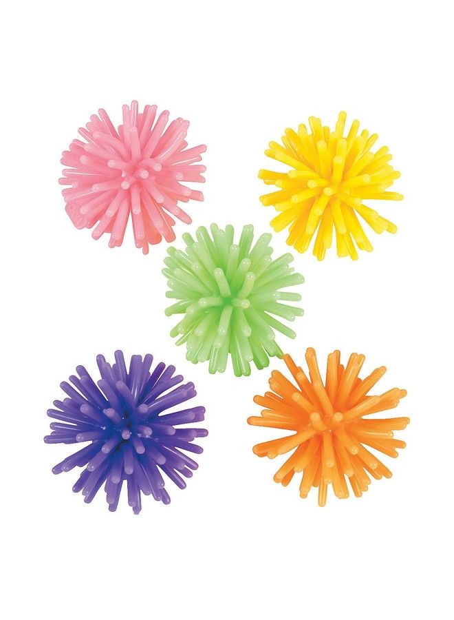 Fun Express Mini Porcupine Balls For Kids Bulk Set Of 72 In Bright Assorted Colors Party Favor Toys And Handouts - Image 1