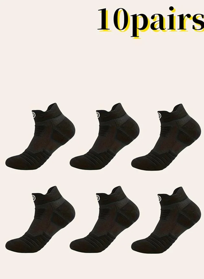 Take Two Pack of 10 - Solid Short Crew Socks