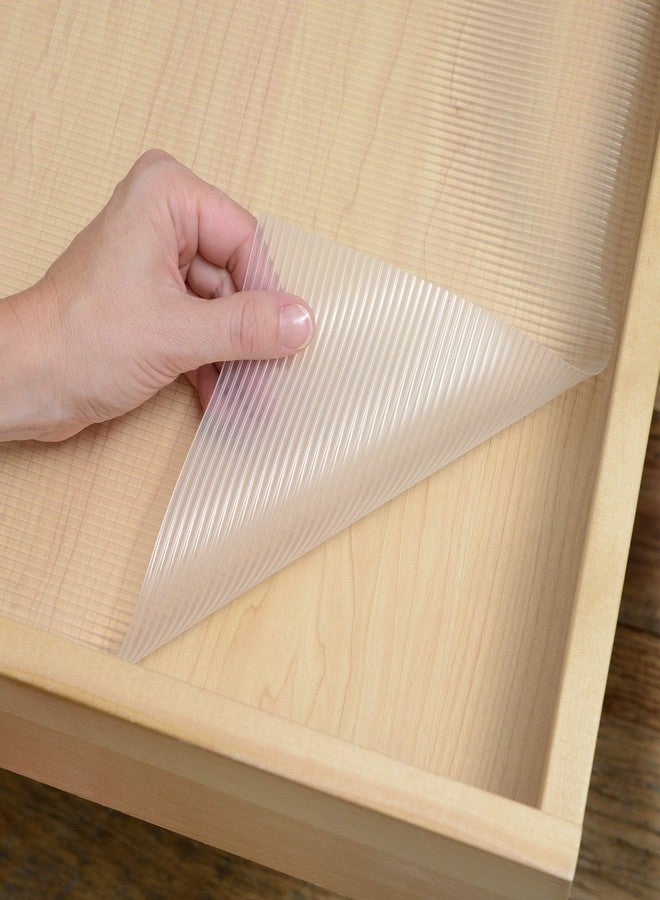 Con-Tact Brand Premium Plus Non-Adhesive Shelf Heavy Duty and Multi-Functional Drawer Liner, Protect and Organize Your Shelves and Drawers 16" x 4', Ribbed Clear, Pack of 1 Roll - Image 3