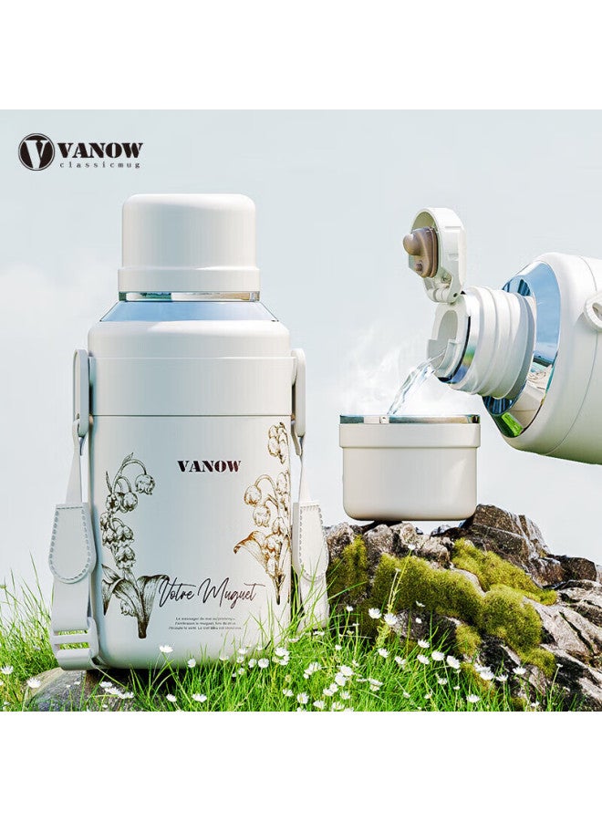 Vanow Large Capacity Insulated Mug For Women Model, Stainless Steel Baby And Toddler Tea Infuser Water Cup 900ml - Image 5