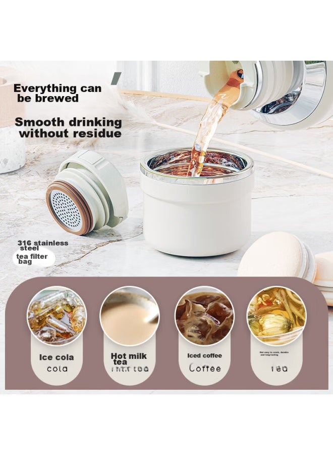 Vanow Large Capacity Insulated Mug For Women Model, Stainless Steel Baby And Toddler Tea Infuser Water Cup 900ml - Image 4