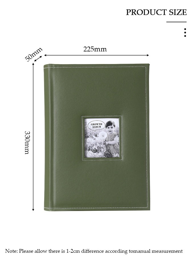DUNISO Photo Picture Album 6 Inches 300 Photos,Small Capacity Premium Leather Cover Wedding Family Photo Albums Holds 300 Horizontal Photos, Extra Large Picture Capacity Albums Photo Book for Family and Wedding - Image 2