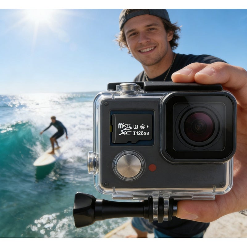 Micro 128GB Micro SD Card - High Speed U3 Class 10 Memory Card for Smartphones, - Image 2