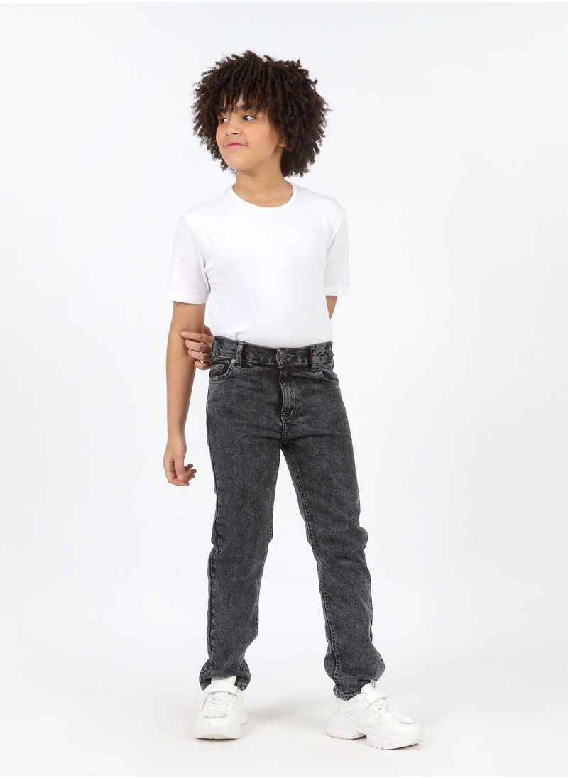 Kids Jeans Slim Dark grey Pants - pzsku/Z057C8CC8687316434D27Z/45/_/1732697787/82f1f161-4610-4f78-bcdc-6786266ffc73