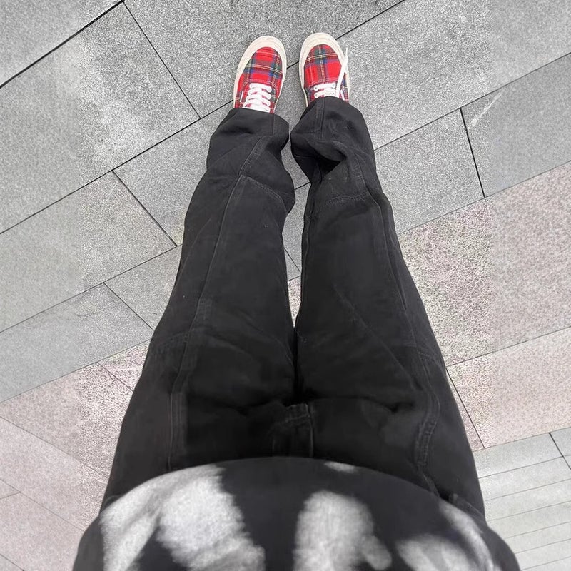 Unisex Classic Denim Jeans Loose Fit Daily Outdoor Wear - Image 4