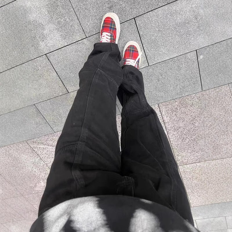 Unisex Classic Denim Jeans Loose Fit Daily Outdoor Wear - Image 5