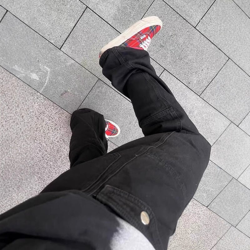 Unisex Classic Denim Jeans Loose Fit Daily Outdoor Wear - Image 2