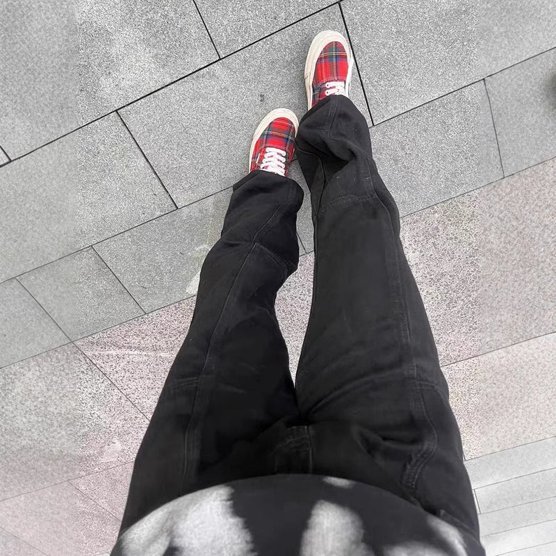 Unisex Classic Denim Jeans Loose Fit Daily Outdoor Wear - Image 3