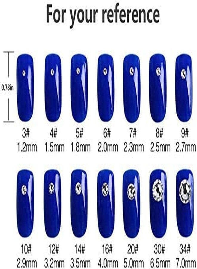 Onwon 288 Pcs Crystal Flat Back Brilliant Round Rhinestones Glass Stones Glitter Gems Faux Diamond for Craft,Nail Art,Shoes,DIY Decorations (SS34 / 7mm, Purple) - Image 4