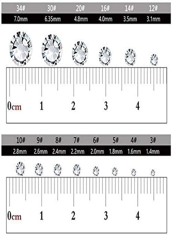 Onwon 288 Pcs Crystal Flat Back Brilliant Round Rhinestones Glass Stones Glitter Gems Faux Diamond for Craft,Nail Art,Shoes,DIY Decorations (SS34 / 7mm, Purple) - Image 3