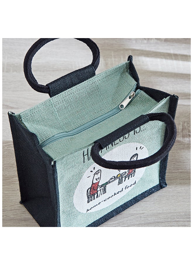 Home Box - Happiness is Print Medium Lunch Bag 25 x 36 x 15 cm - Image 1