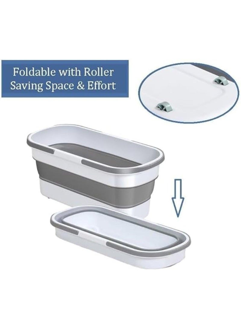 Bucket with flat mop suitable for parquet and all types of floors - Image 5