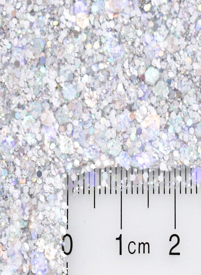 GLITTIES - Icing - Holographic & Matte Chunky Mixed Glitter ✶ COSMETIC GRADE ✶ Festival Body Glitter, Makeup, Face, Hair, Lips, Nails - (10 Gram) - Image 2