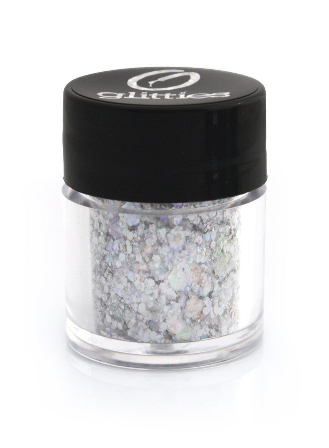 GLITTIES - Icing - Holographic & Matte Chunky Mixed Glitter ✶ COSMETIC GRADE ✶ Festival Body Glitter, Makeup, Face, Hair, Lips, Nails - (10 Gram) - Image 1
