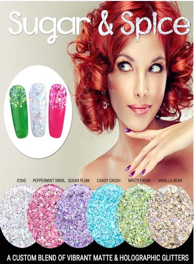 GLITTIES - Icing - Holographic & Matte Chunky Mixed Glitter ✶ COSMETIC GRADE ✶ Festival Body Glitter, Makeup, Face, Hair, Lips, Nails - (10 Gram) - Image 4