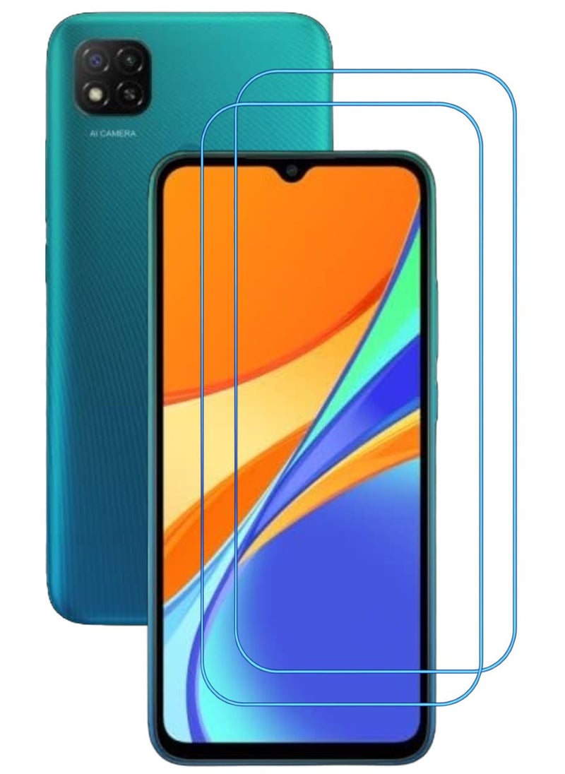 ACLIX 2 Pieces Antistatic ESD Dustproof Premium Quality High Definition Clear Tempered Glass Screen Protector Designed For Xiaomi Redmi 9C - Image 1