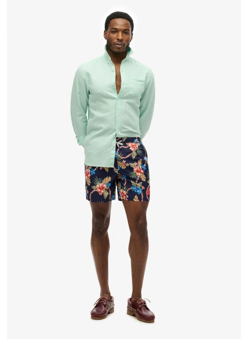 Hawaiian Print 16 Swim Short