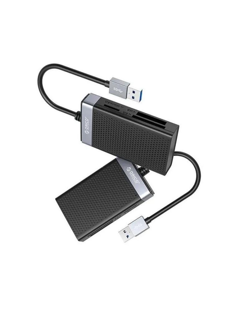 USB 3.0 Card Reader: 5Gbps High-Speed Transfer - 4-In-One Multi-Card Simultaneous Reading Aluminum Alloy Card Reader for Camera Computer Mobile Phone Data Backup - Image 3