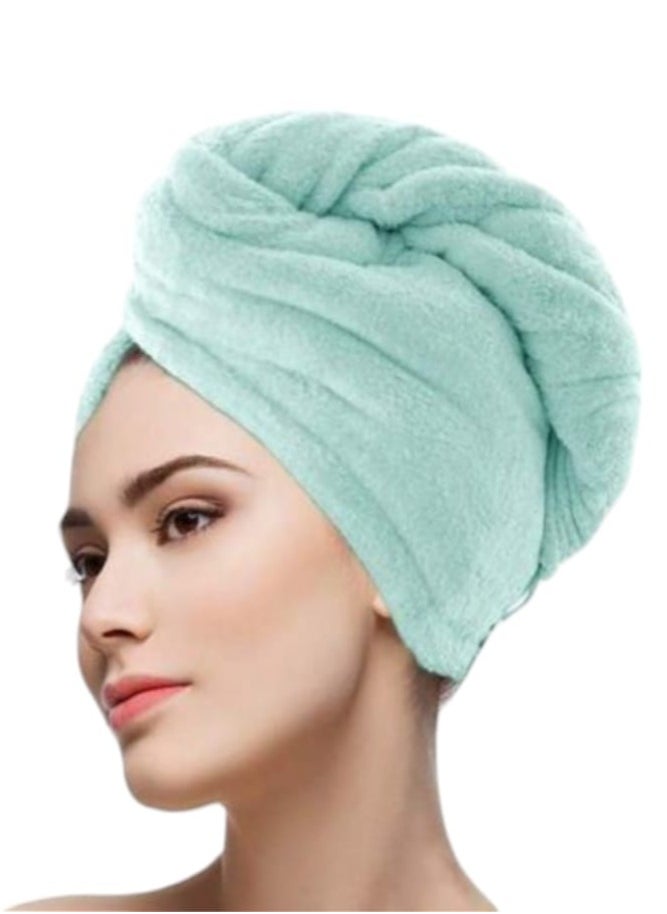 Generic gem Microfiber Hair Towel for Curly Hair Turbans for Wet Hair Drying Towels Fast Dry Hair Wrap for Women 26 Inch10 Inch - Green  - Image 1