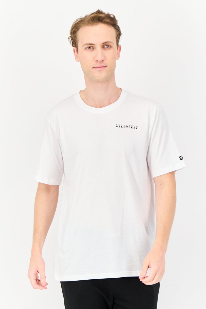 Hurley Men Sportswear Fit Short Sleeves Outdoor T-shirt, White  - Image 1