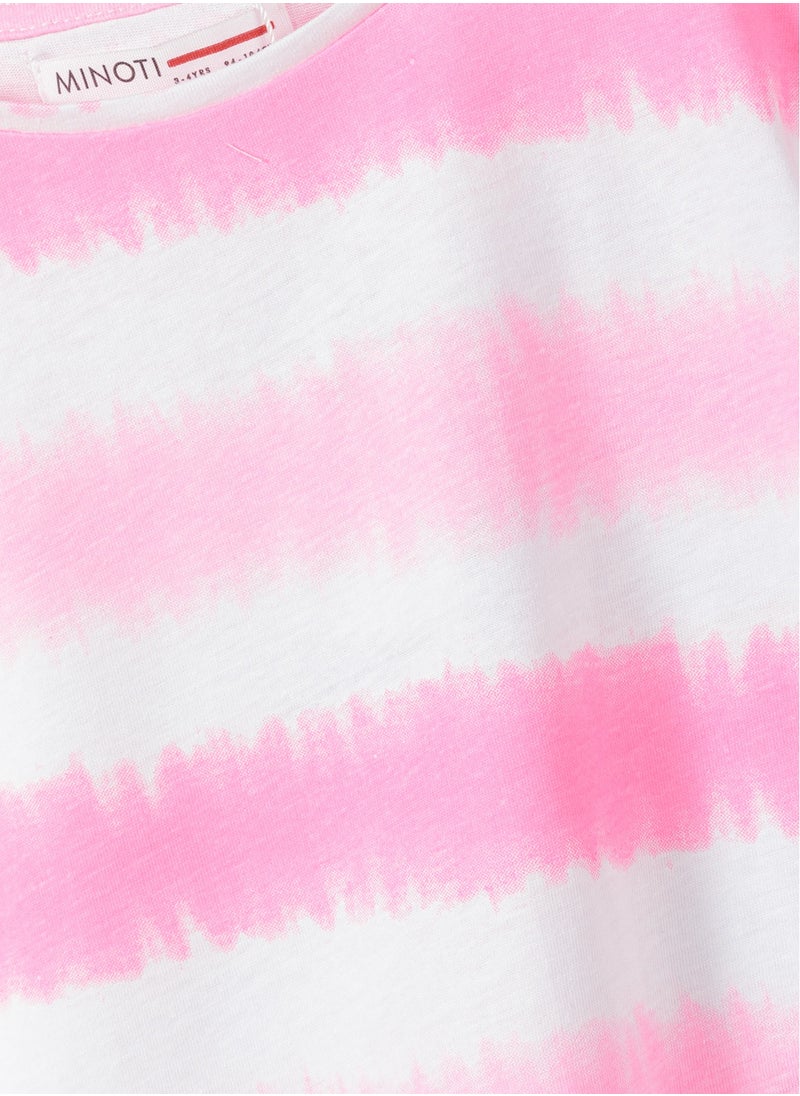 MINOTI Girls Short Sleeve T-Shirt with Front Print  - Image 3