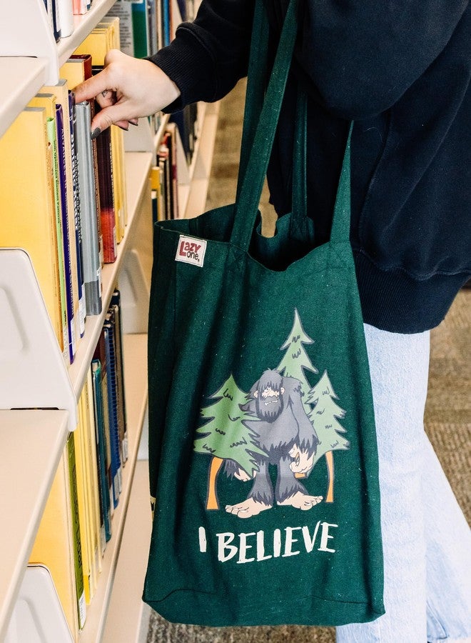 Lazy One Canvas Tote Bag, Novelty Tote Bag for Women and Men, Reusable Shopping Bags, Perfect for Shopping, Travel and Work (Bigfoot) - Image 3