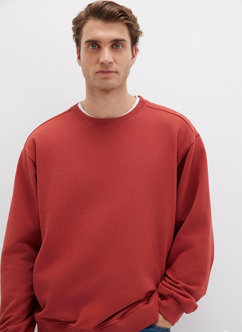 MAVI Red Crewneck Sweatshirt