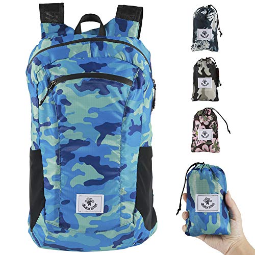 4Monster Hiking Daypack,Water Resistant Lightweight Packable Backpack for Travel Camping Outdoor (Navy Blue, 24L) - Image 1