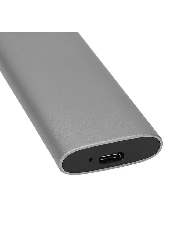 Thoraya M.2 NVMe PCIe SSD Enclosure Solid State Drive Box USB3.2 Gen2 Type-C Portable Aluminum Alloy Hard Drive Box Gray  - Image 3