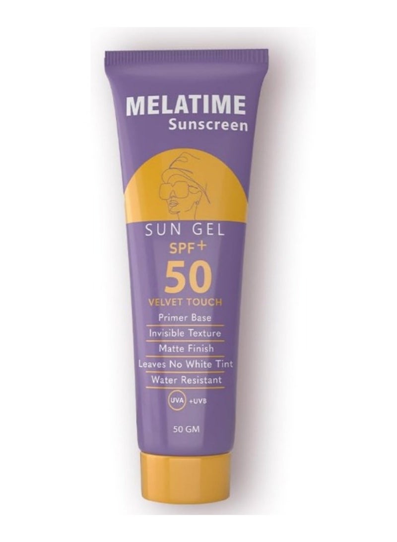 MELATIME SUNSCREEN SUN GEL SPF50+ 50GM - Image 1