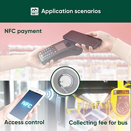 FONGWAH NFC NTAG213 Stickers/Tag/Adhesive Label 137 Bytes Programmalbe Fast Read/Write/Lock Compatible with All NFC-Enabled Smartphones and Devices (50) - Image 4