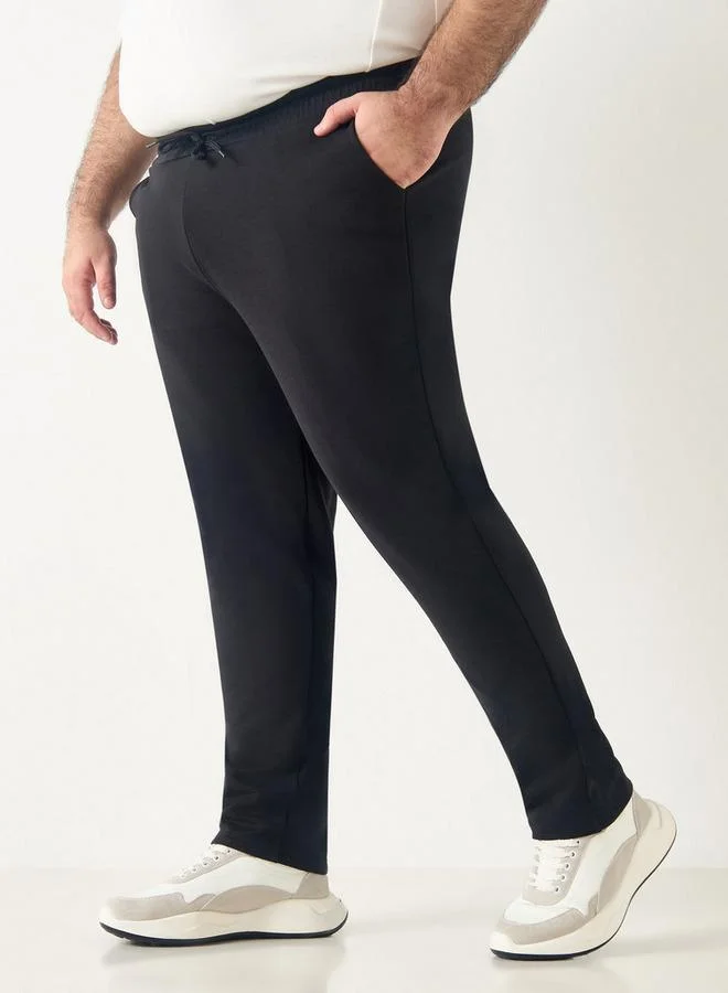Splash FAV Plus Size Flexi Waist Jog Pants with Drawstring Closure