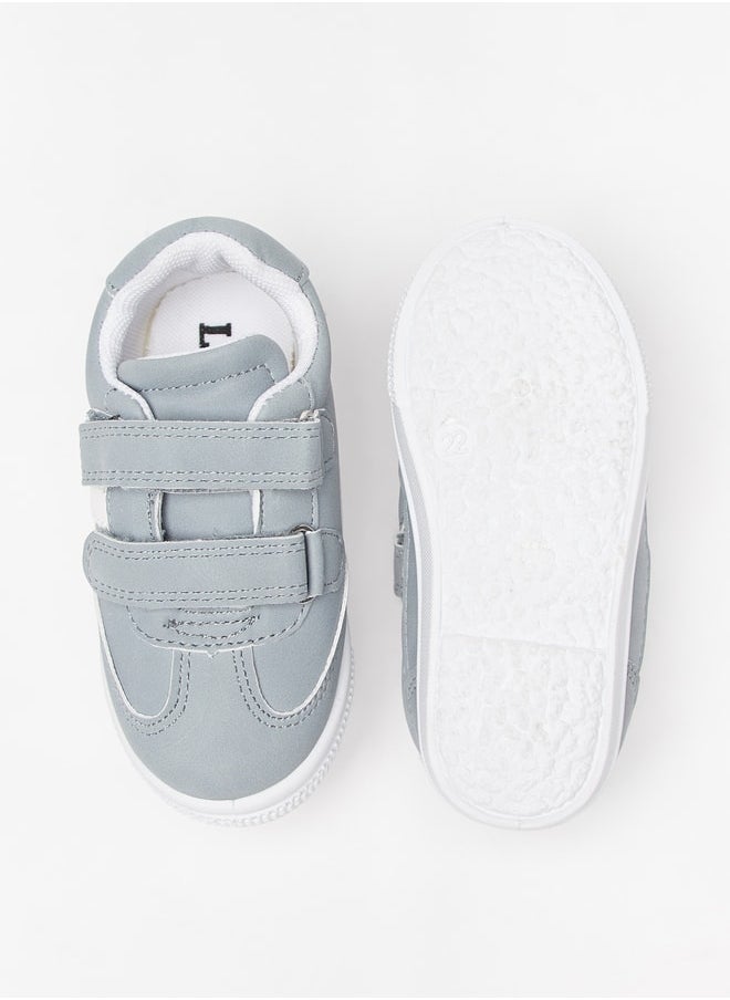 LBL by Shoexpress - Boys Solid Sneakers with Hook and Loop Closure - Image 1