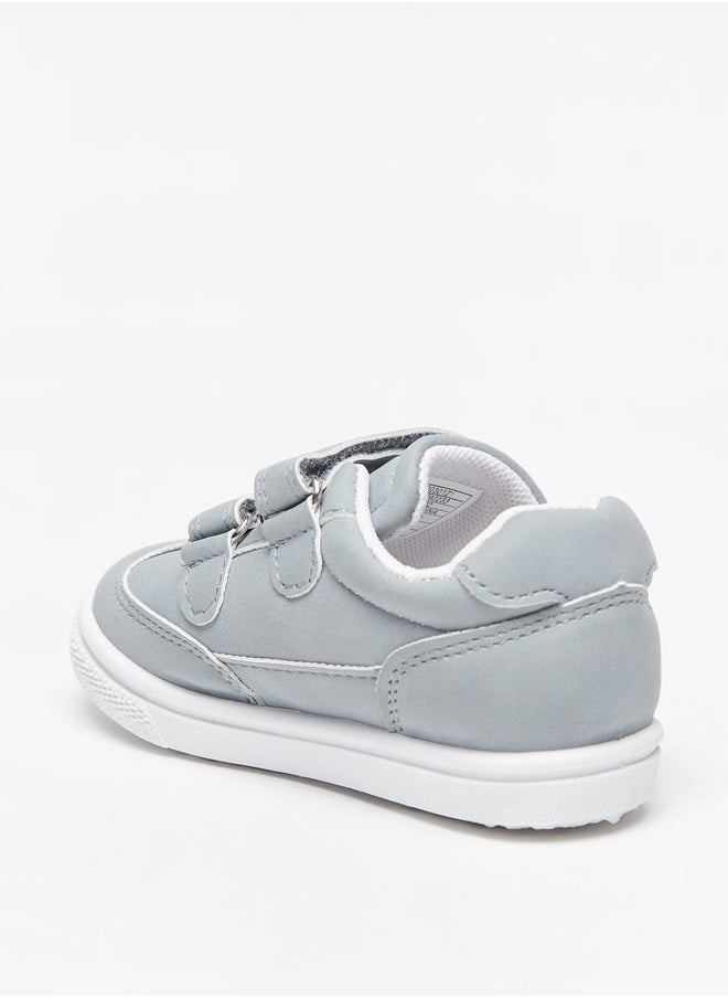 LBL by Shoexpress - Boys Solid Sneakers with Hook and Loop Closure - Image 1