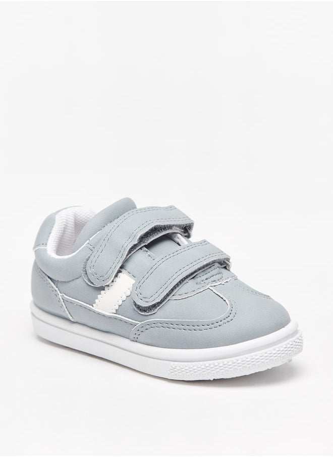 LBL by Shoexpress - Boys Solid Sneakers with Hook and Loop Closure - Image 1
