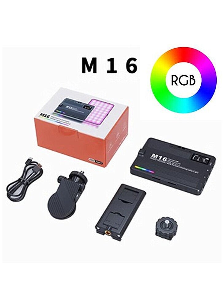 Generic - M16 Mini RGB LED Creative Video Light 3000-9900K Full Color For Camera DSLR And Smartphone - Image 1