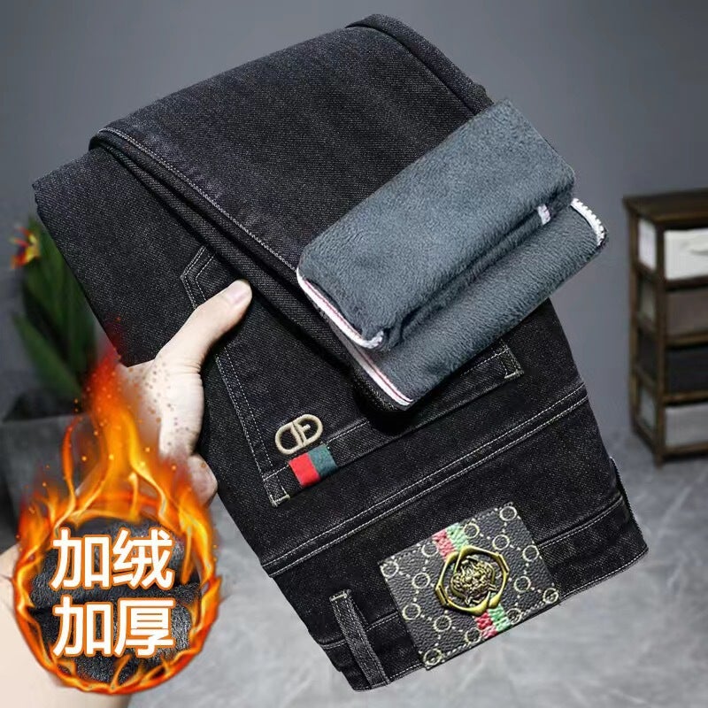 Unisex Classic Denim Jeans Loose Fit Daily Outdoor Wear - Image 1