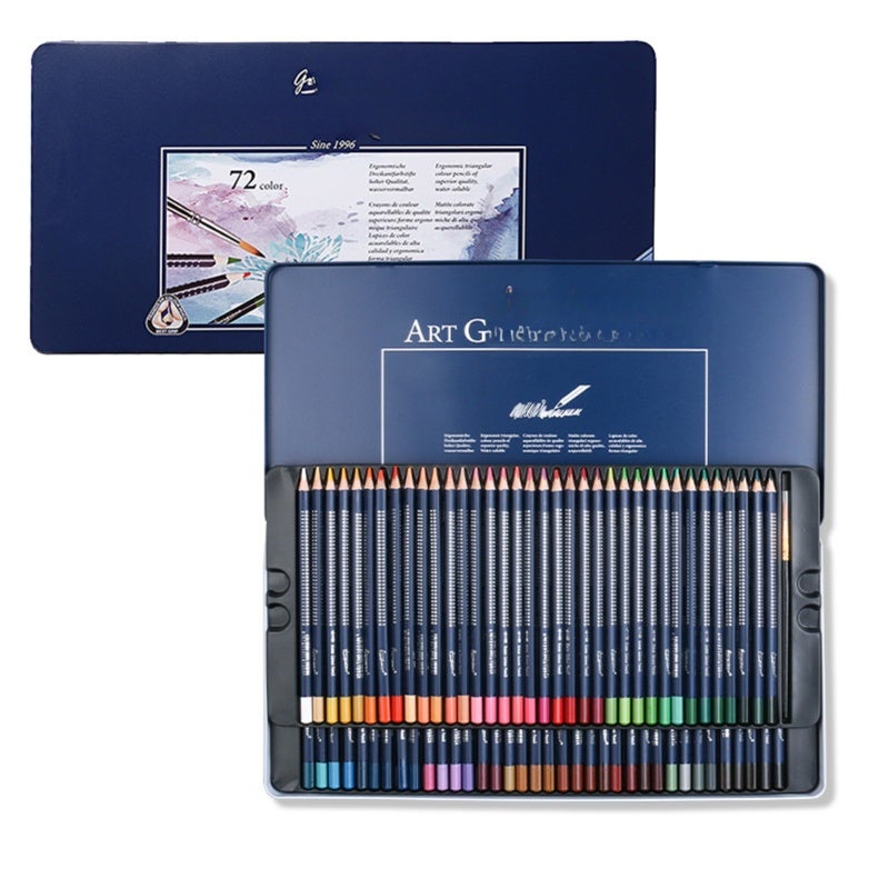 Colored Pencils 72 Colors Water-Soluble Blendable - 3.8mm Break-Resistant Core Art Supplies for Artists, Students And Art Enthusiasts - Image 1