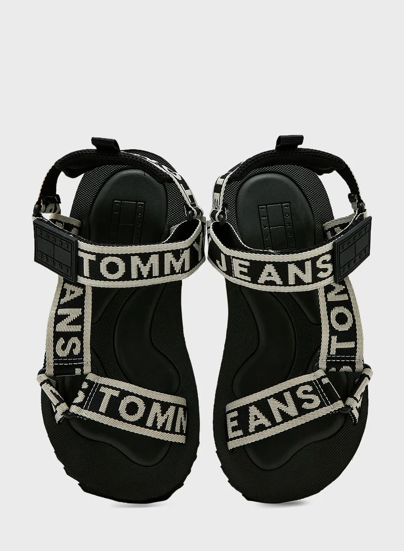 TOMMY JEANS Eva Sandal Logo Tape Sandals