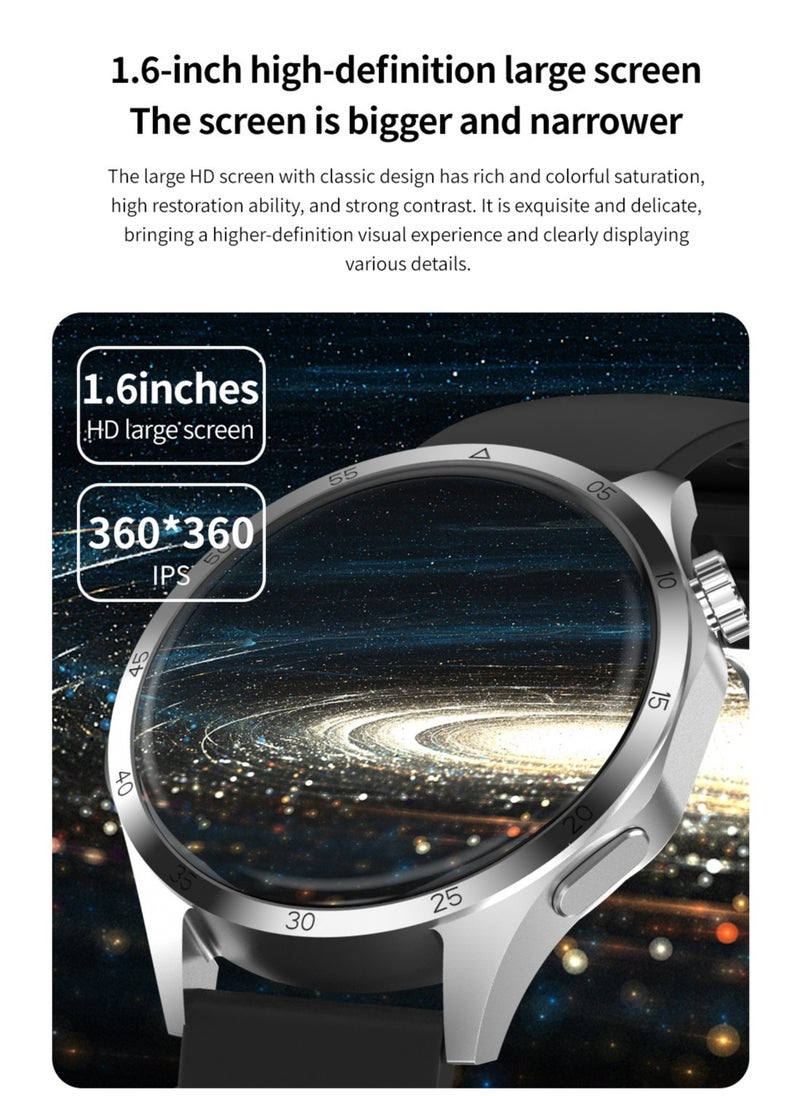 AROAQ - GT4 Pro Smart Watch Men IP68 NFC  AMOLED 360*360 HD Screen Heart Rate Bluetooth Call SmartWatch - Image 1